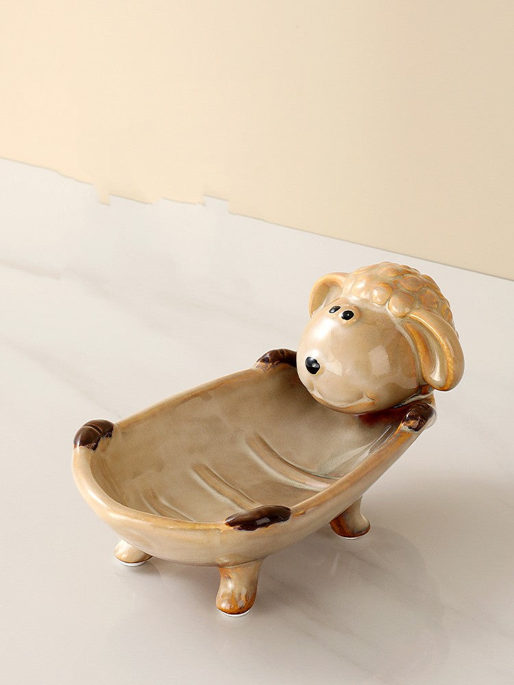 Boîte à Savon de Dessin Animé Ménage Enfants Mignon Grand Support à Savon de Toilette