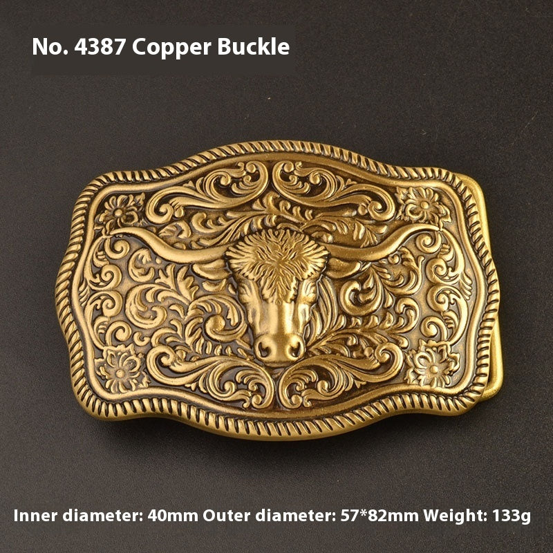 Boucle de ceinture en laiton pur, boucle lisse pour vêtements d'extérieur, plaque de boucle, accessoires de boucle de ceinture de pantalon, boucle de ceinture féminine, boucle de ceinture en laiton