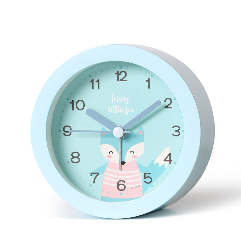 Children's Luminous Bedside Nordic Style Simple Silent Small Alarm Clock
