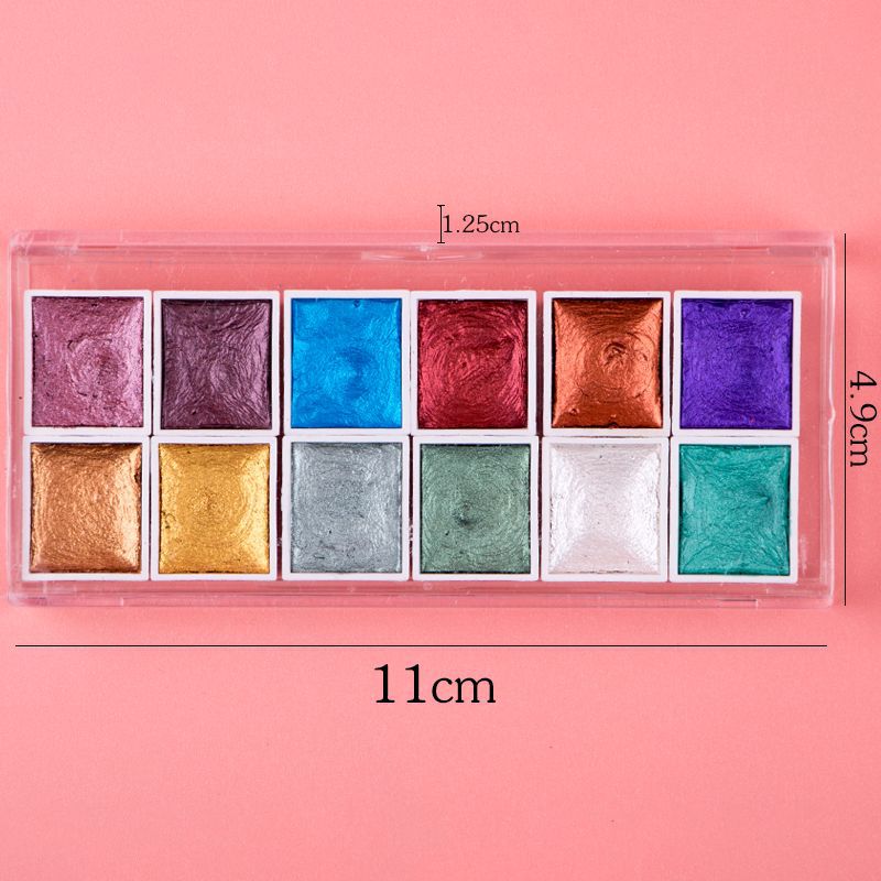 Pigment Aquarelle Solide Nacré pour Ongles