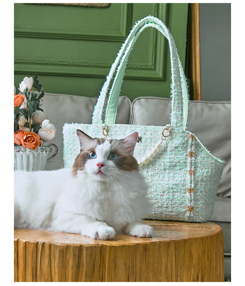 Sac de transport pour petit chien ou chat avec bandoulière