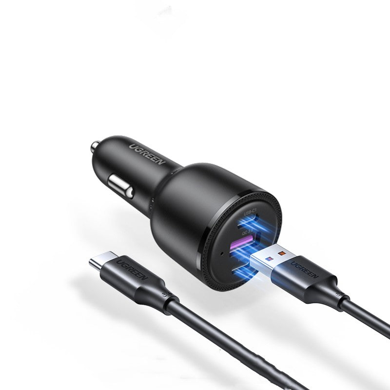 Green Connection Car Charger PD Quick Charge Cigarette Lighter Conversion Plug
