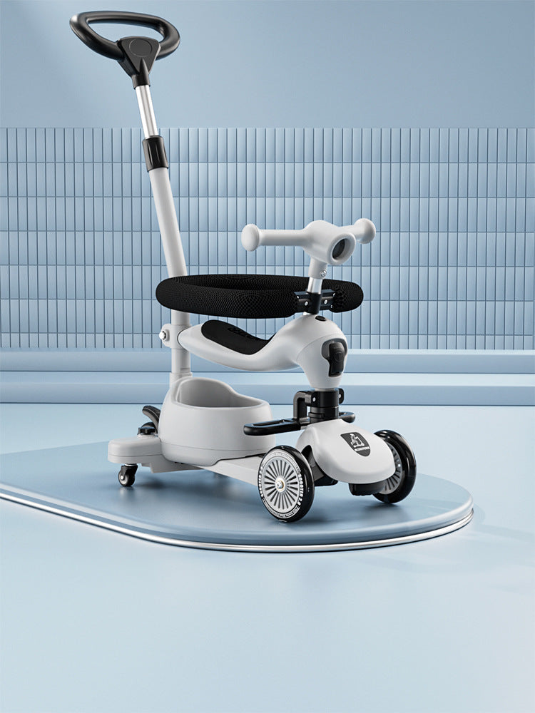 Trottinette bébé avec siège - Pousse ou glisse