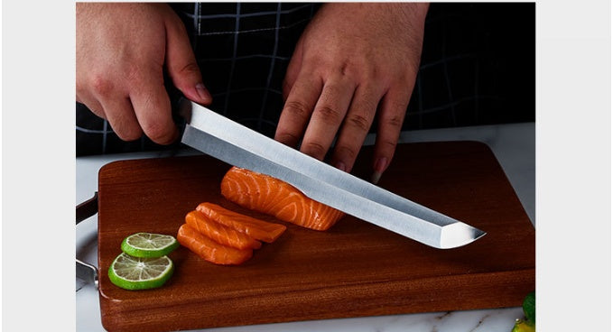 Couteau japonais à sushi et sashimi en acier inoxydable