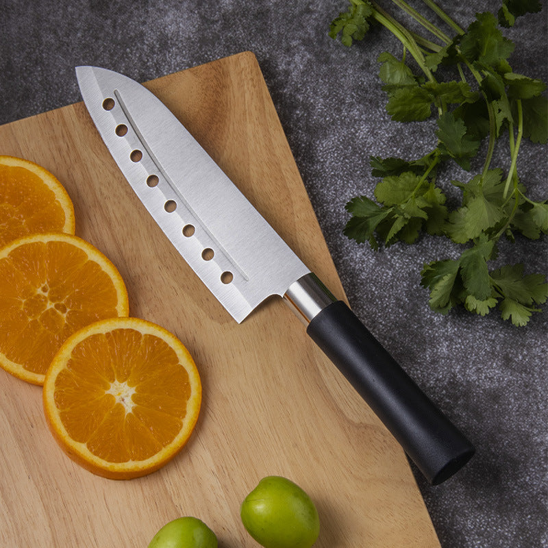 Japanese Kitchen Stainless Steel Chef Knife Anti-stick Design