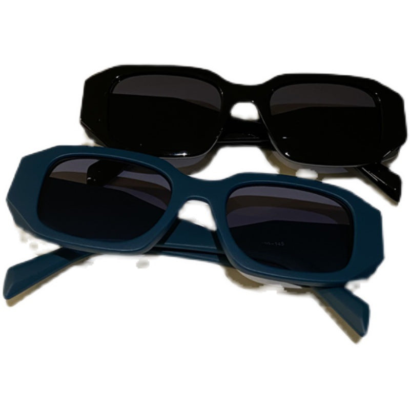 Black Sunglasses Irregular Personality Frame Net Red