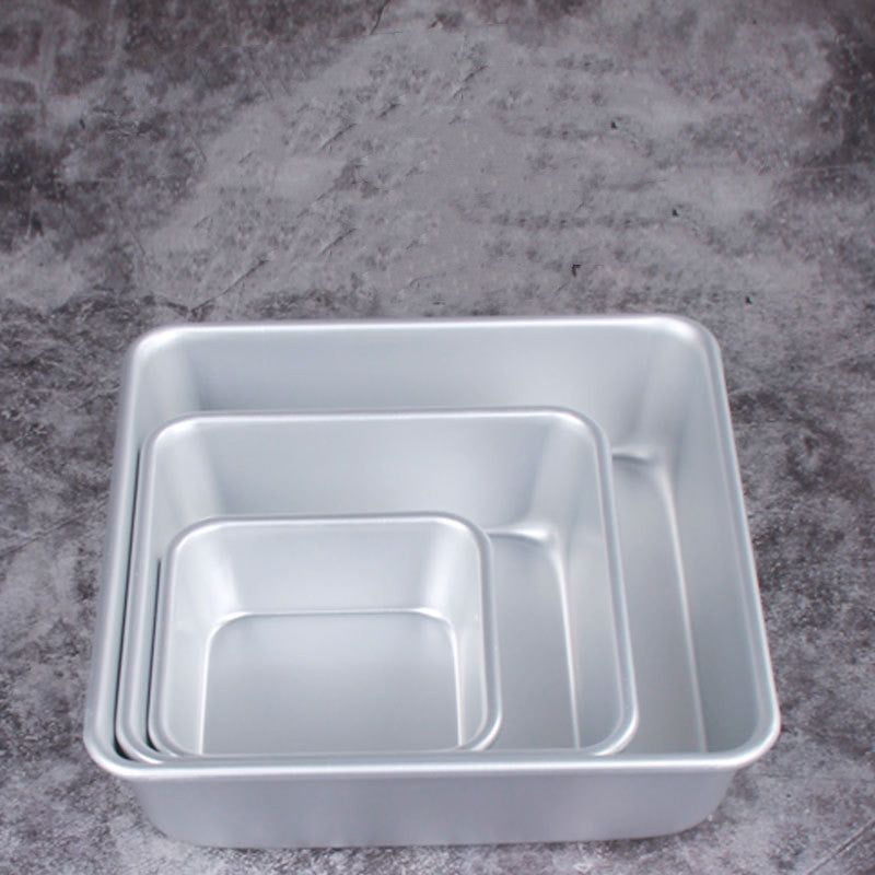 Molde cuadrado de aleación de aluminio para hornear pasteles