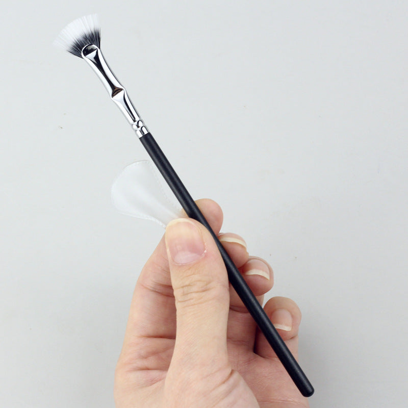 Brosse à Mascara en Poudre à Pois en Forme d'Éventail