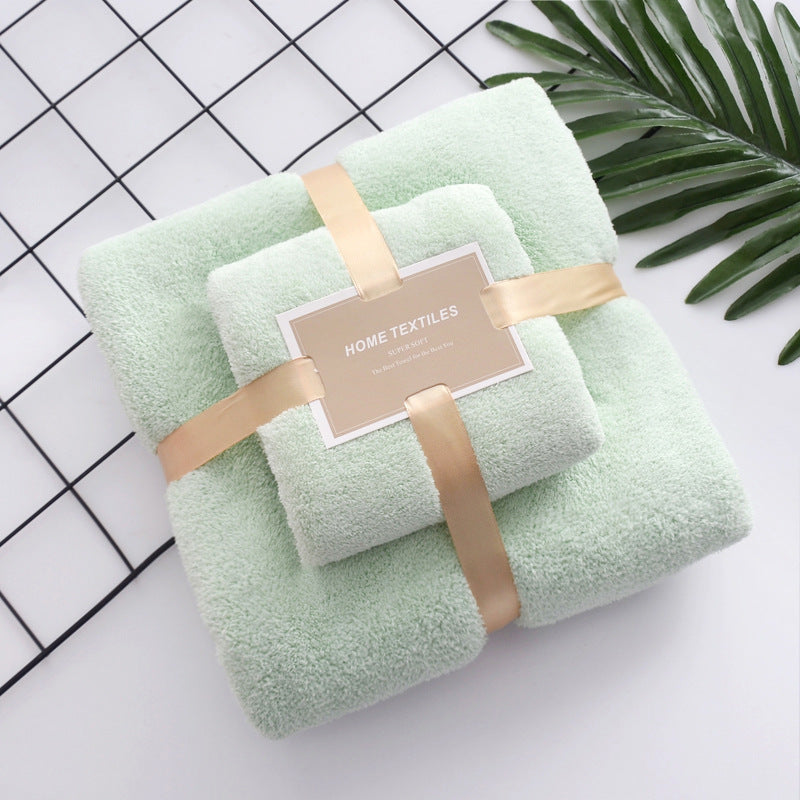 Ensemble de serviettes de bain en polaire de corail haute densité