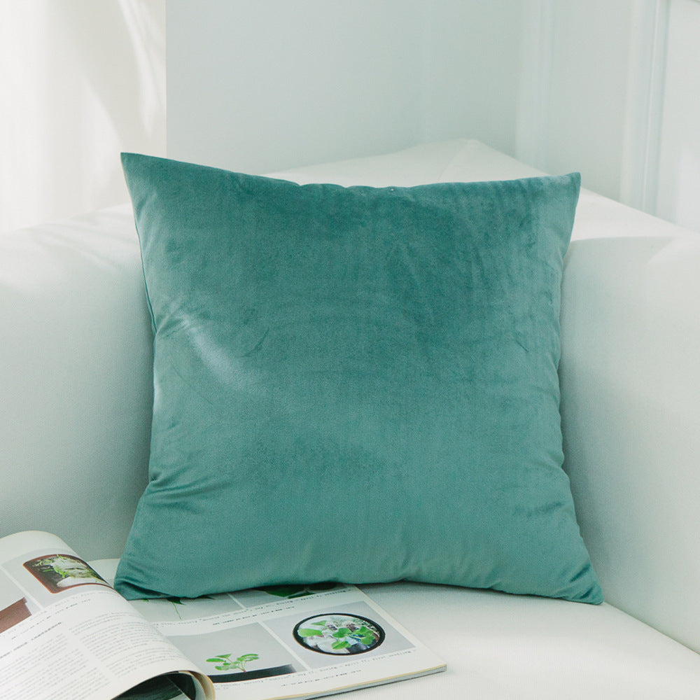 Dutch Suede Pillow Cushion Sofa Cushion Office Lumbar Bed Head Backrest Velvet Pillow Cover