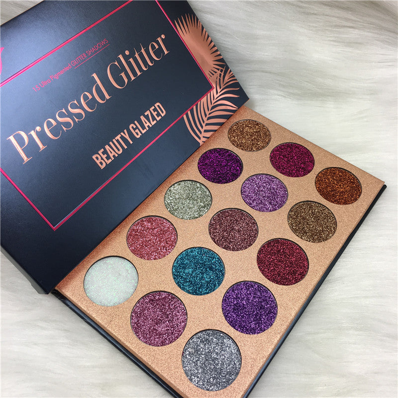Fards à paupières pailletés Beauty Glazed 15 couleurs