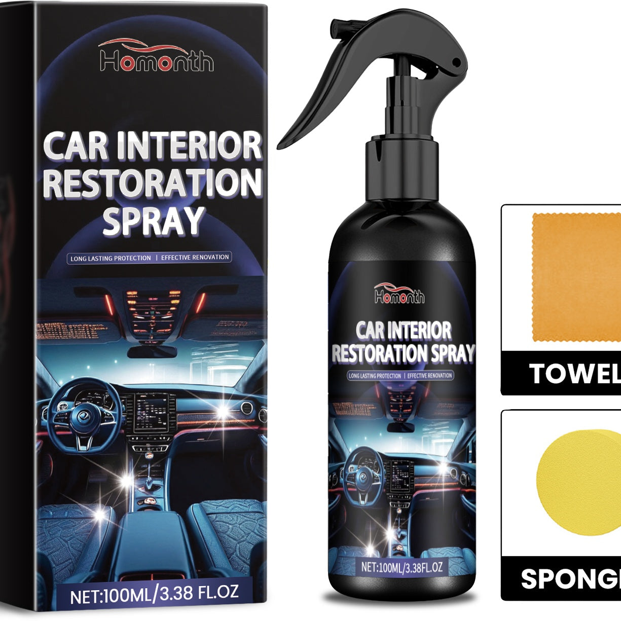 Car Interior Restoration Spray