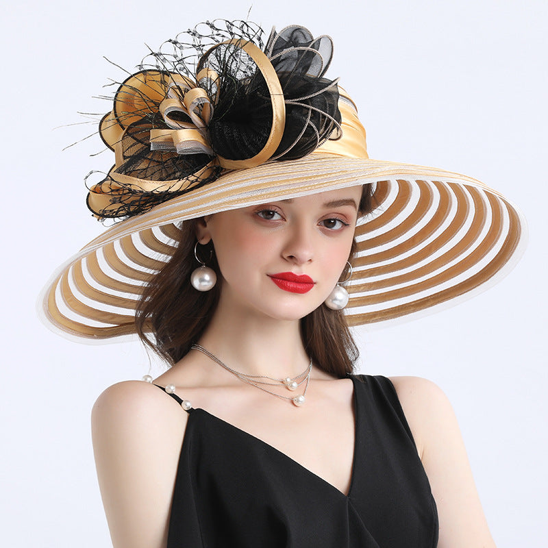 Chapeau décontracté femme à grand bord