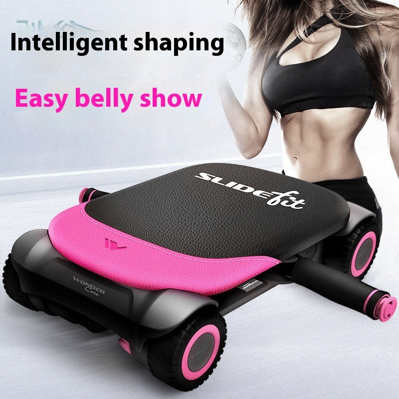 Roulette abdominale automatique à quatre roues pour le fitness à domicile
