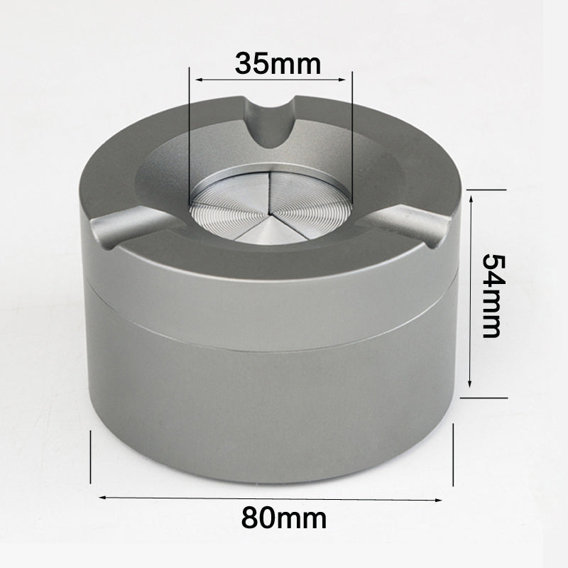 Cendrier Ménager Minimaliste en Acier Inoxydable Anti-Cendres