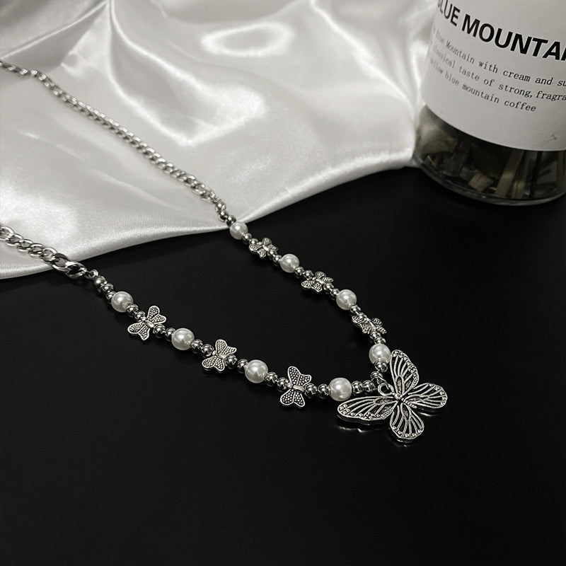 Collier Papillon Japonais Et Coréen Design Niche Chaîne De Clavicule