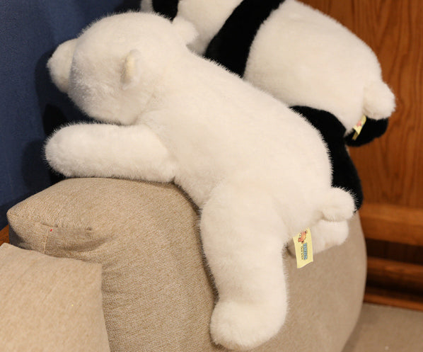 Mignonne poupée oreiller de couchage pour enfants, poupée en peluche style allongé