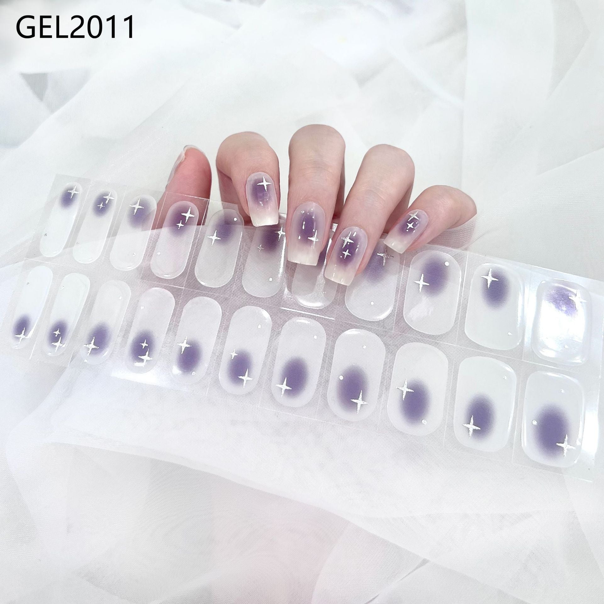Pure Color Onion Powder Baking-free Gel Nail Art