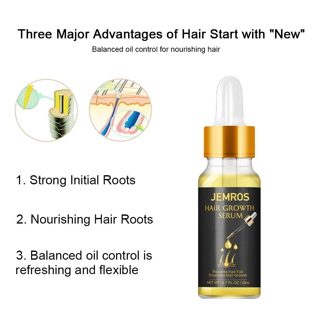 Huiles essentielles pour la croissance des cheveux Liquide de croissance capillaire Huiles essentielles de soin capillaire