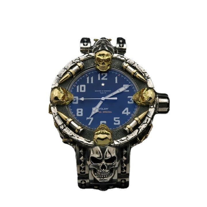 Nouveau Bracelet de Montre Électronique en Résine Crâne Faits Main