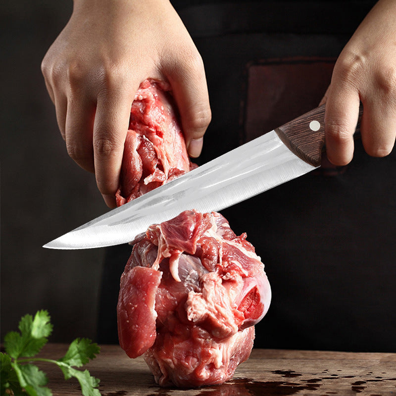 Os de pioche forgés à la main Couteau tranchant à motif de marteau Viande à vendre Fendu