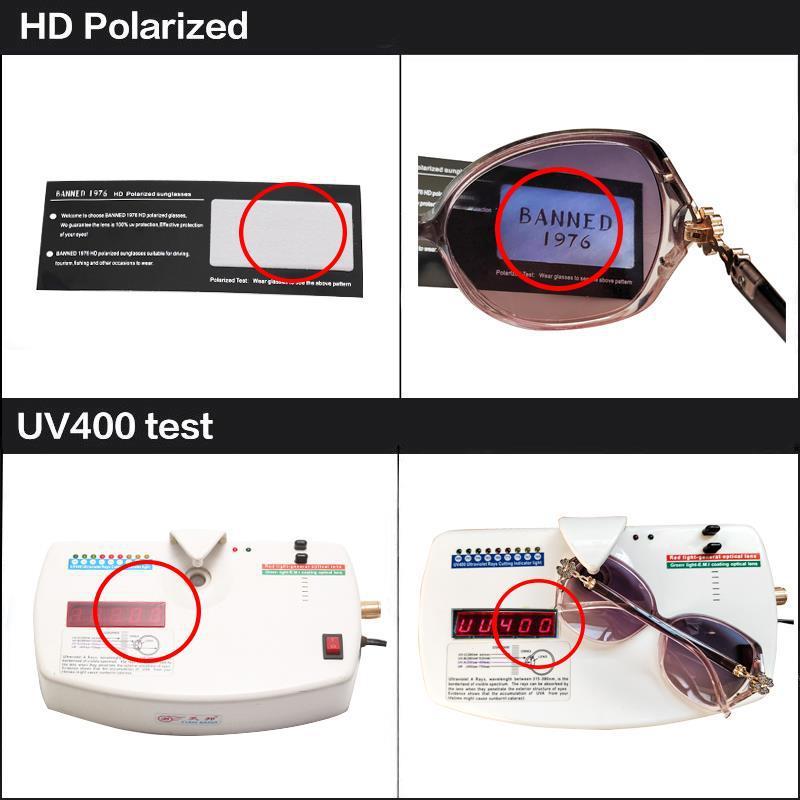 Lunettes de soleil de luxe polarisées pour femmes UV 400