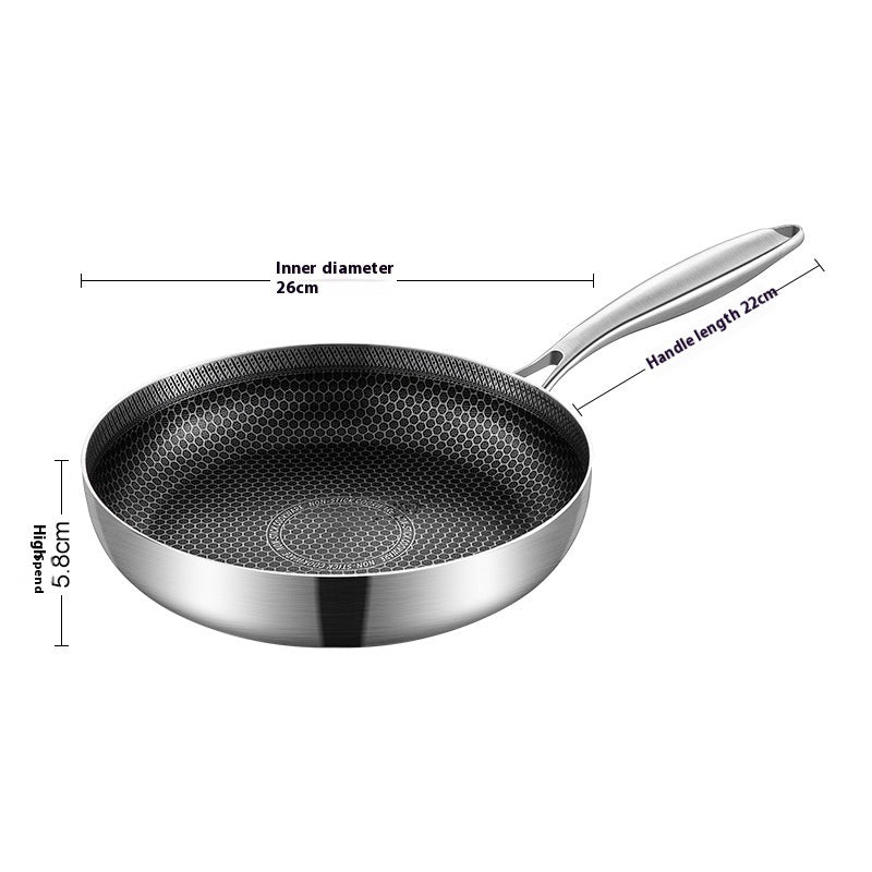 316 Stainless Steel Honeycomb Non-stick Pan