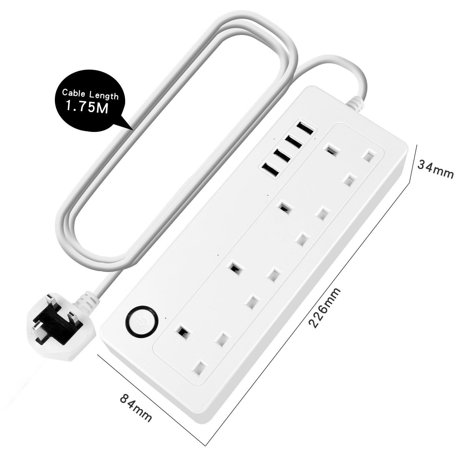 Graffiti Intelligent Remote WiFi British Standard Socket