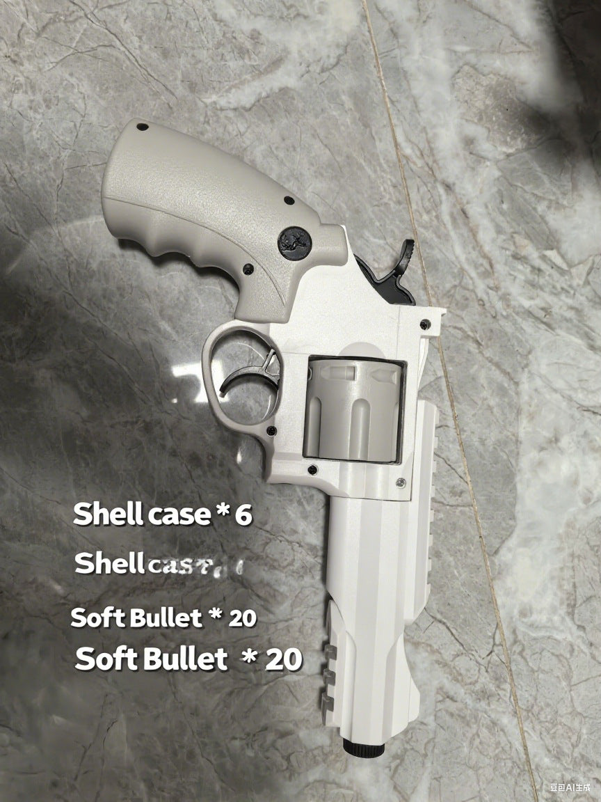 Revolver Soft Bullet Gun Mechanical Boy Battle Launch Toy