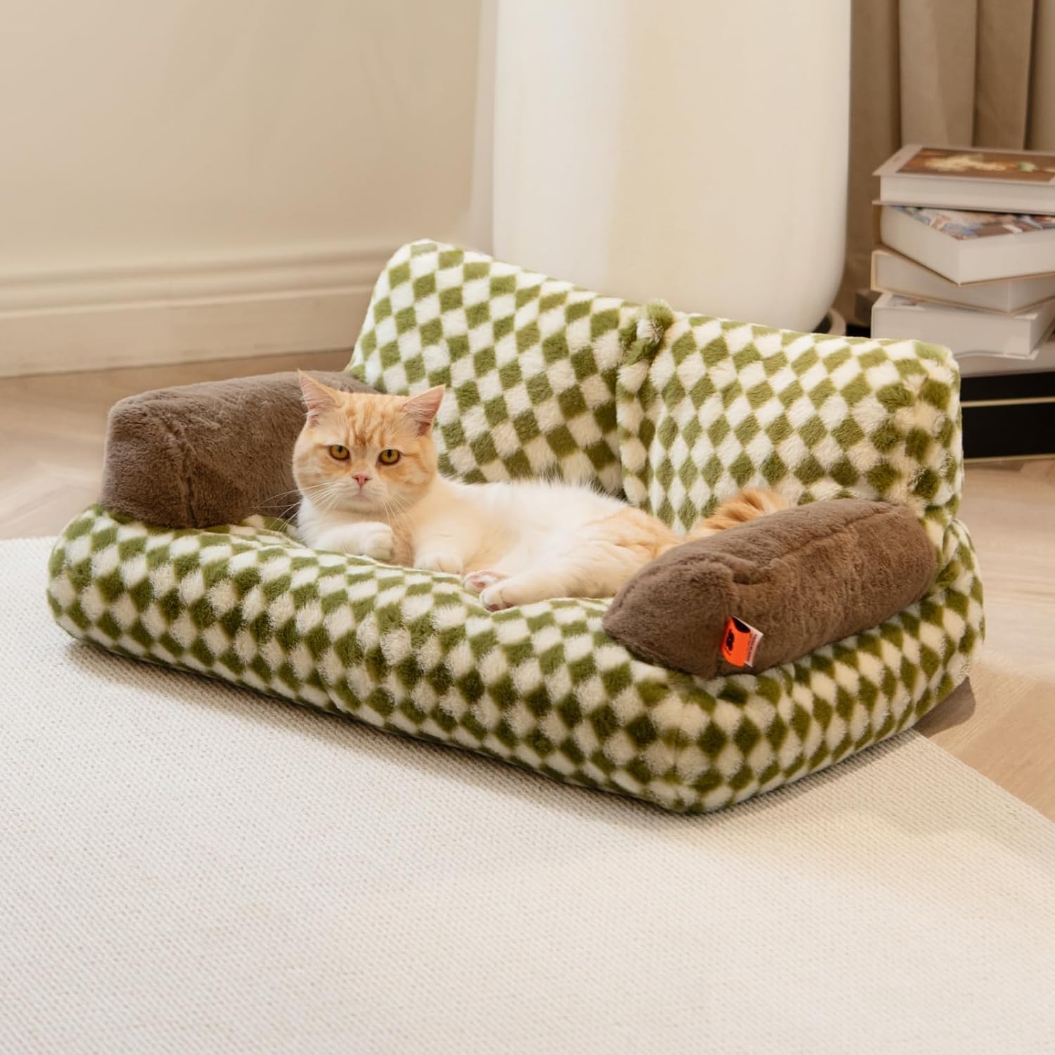 Fluffy Cat Couch Washable Pet Couch Bed For Cats And Small Dogs Up To Non-Slip Dog Beds