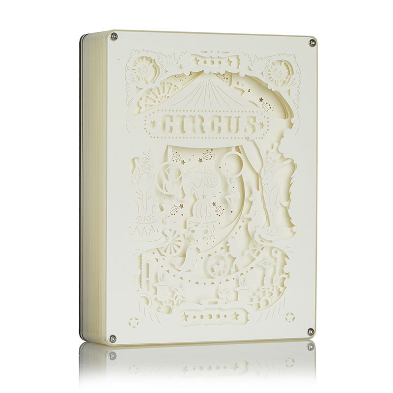 Circus 3D Stereo Light And Shadow Paper Carved Lamp
