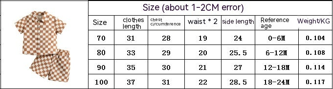 Cotton And Linen Short Sleeve Lapel Polo Shirt Two-piece Set
