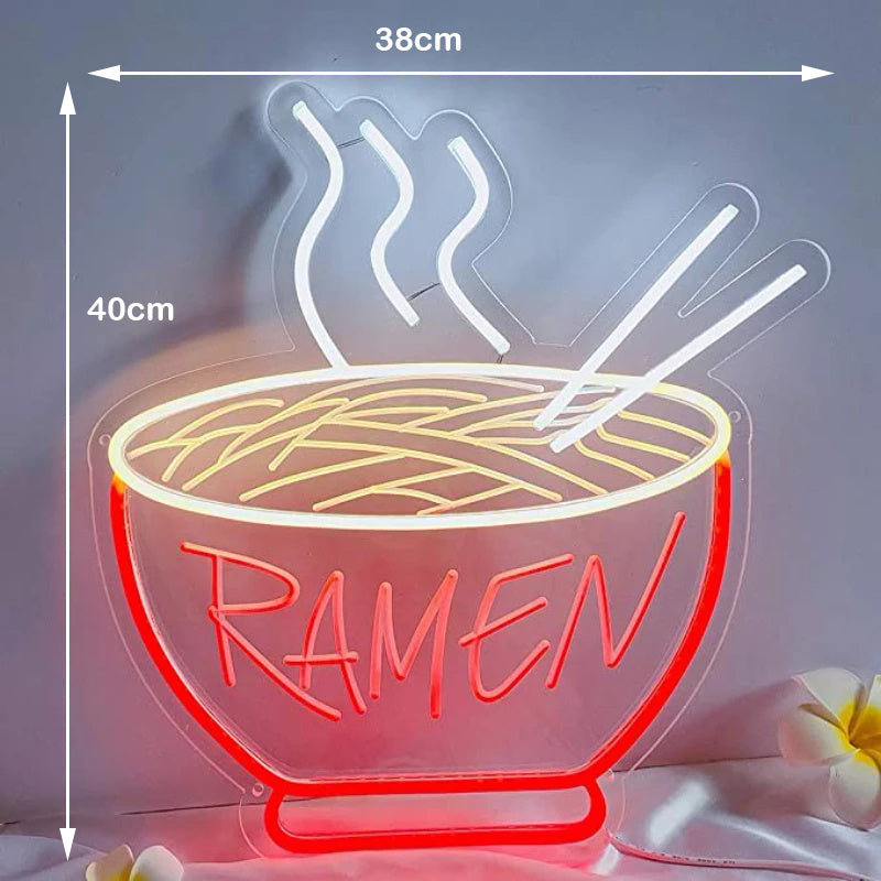 Lampe LED murale créative en forme de nouille