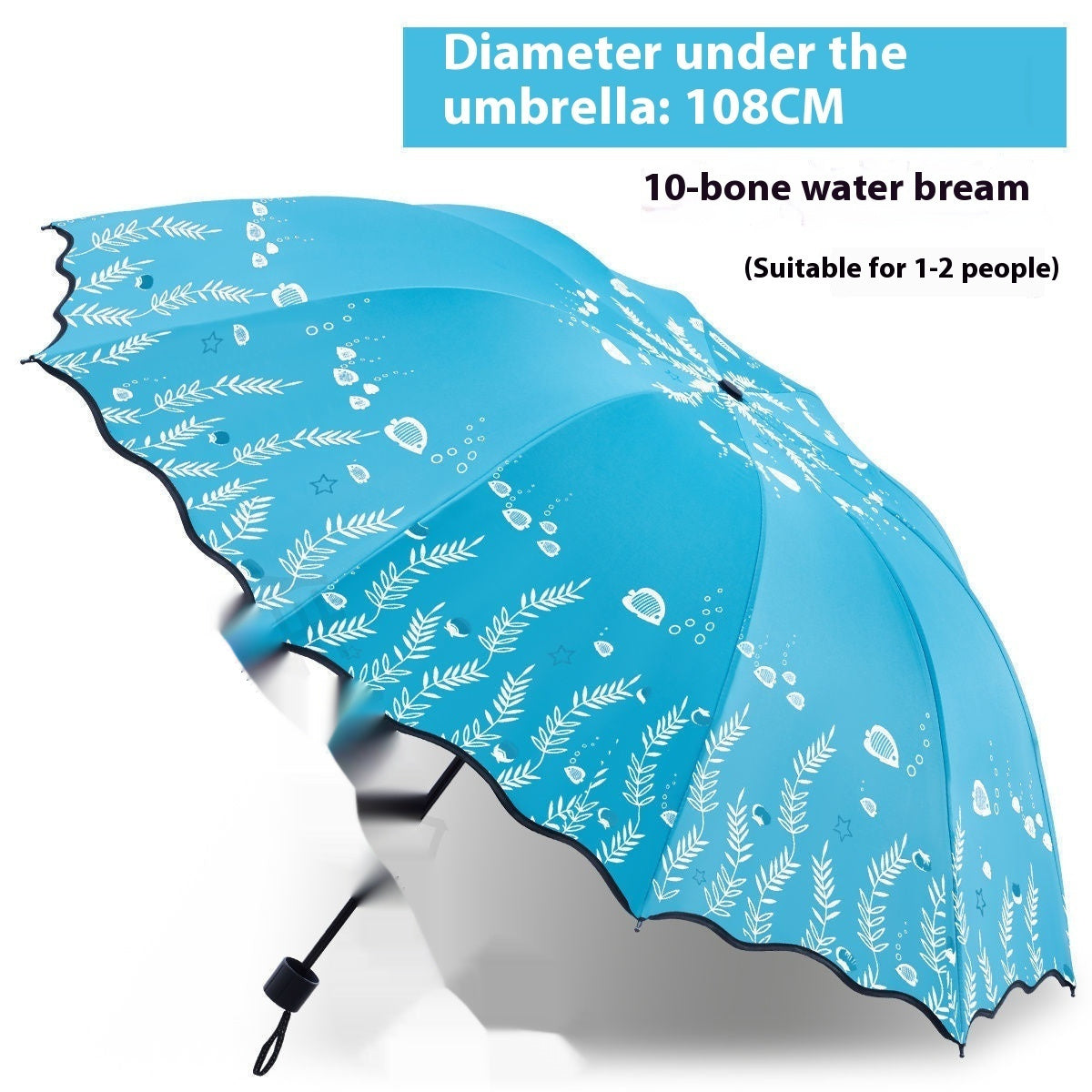 Umbrella Large Double Dual-use Folding Ten-bone Reinforced Sun Umbrella