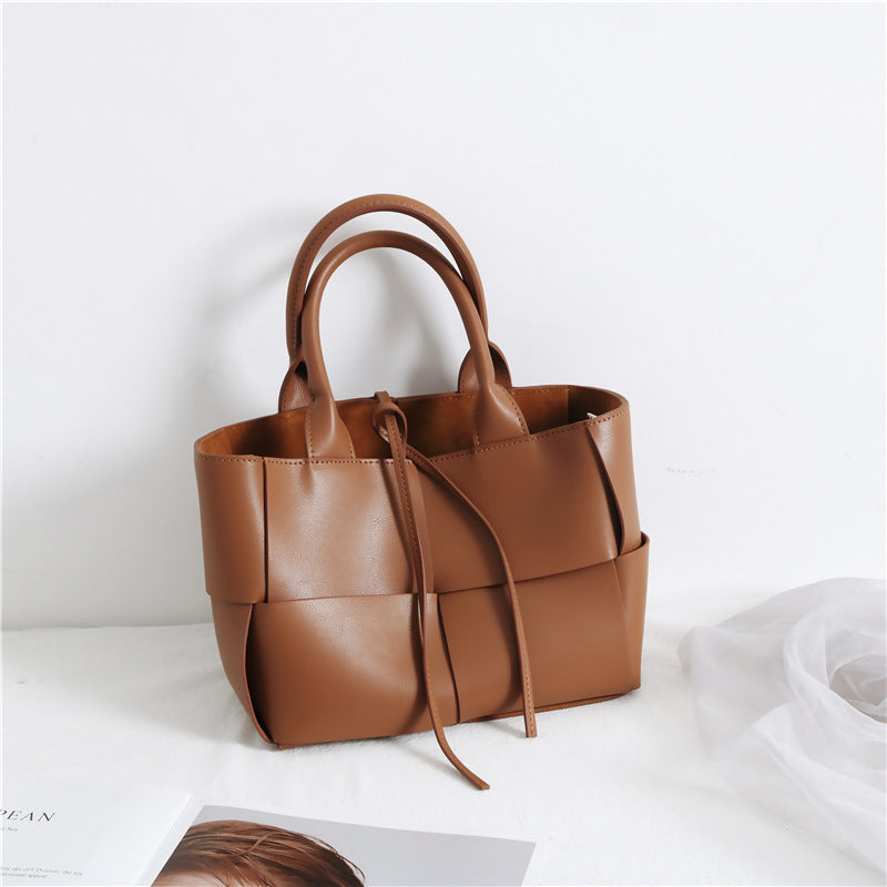 Sac à bandoulière tissé vintage pour femme