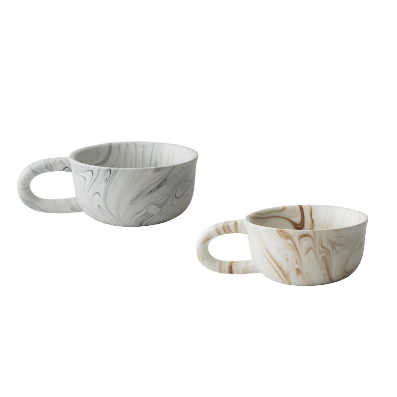 Ceramic Coffee Cup Marble Texture Medieval Style