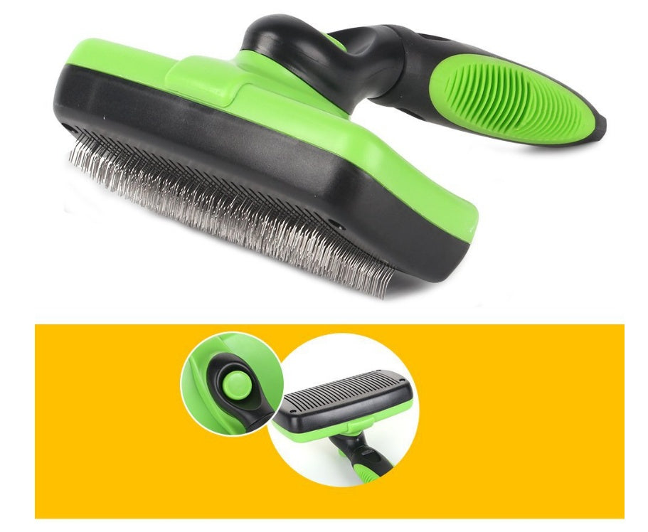 Brosse autonettoyante pour animaux de compagnie