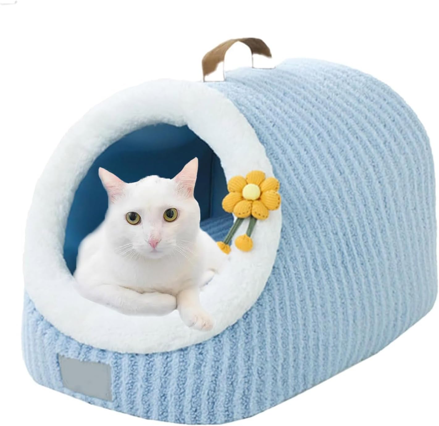 Cat House For Cats Cat Beds For Indoor Cats Cat Bed Cave With Removable Washable Cushioned Pillow Calming Cozy Soft Cat Cave