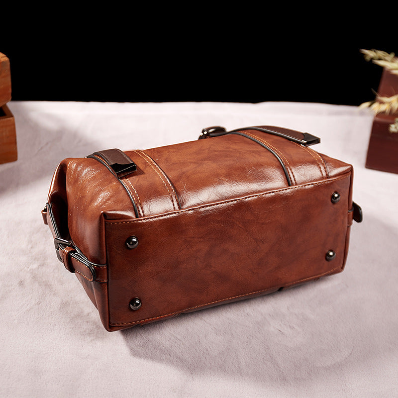 Sac bandoulière rétro pour femme grande capacité