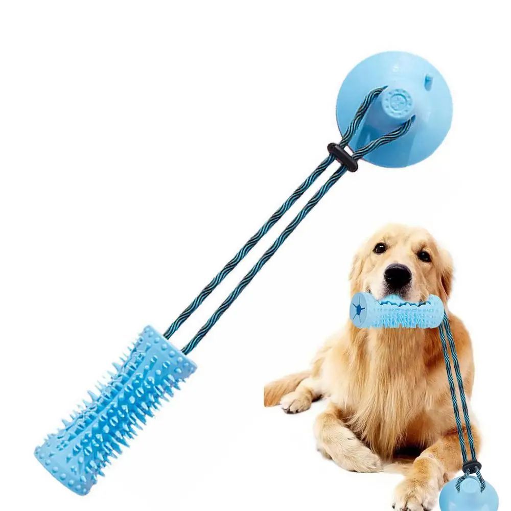 Jouets à mâcher pour chiens, balles pour mâcheurs agressifs, jouet interactif pour chiens, distributeur de friandises, jouet à tirer à ventouse pour le nettoyage des dents des chiens