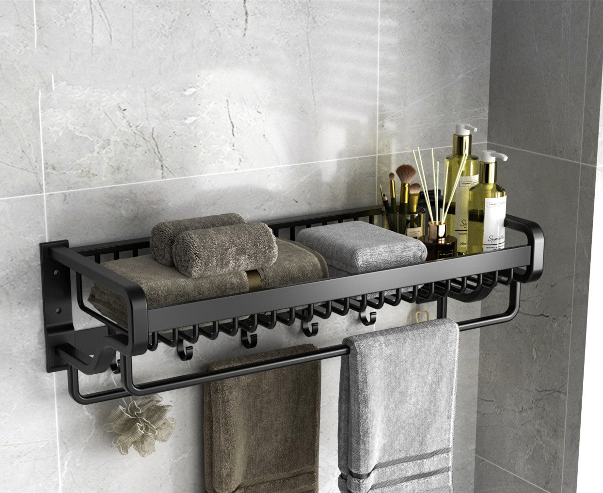 No-punch Bathroom Wall-mounted Toilet Rack