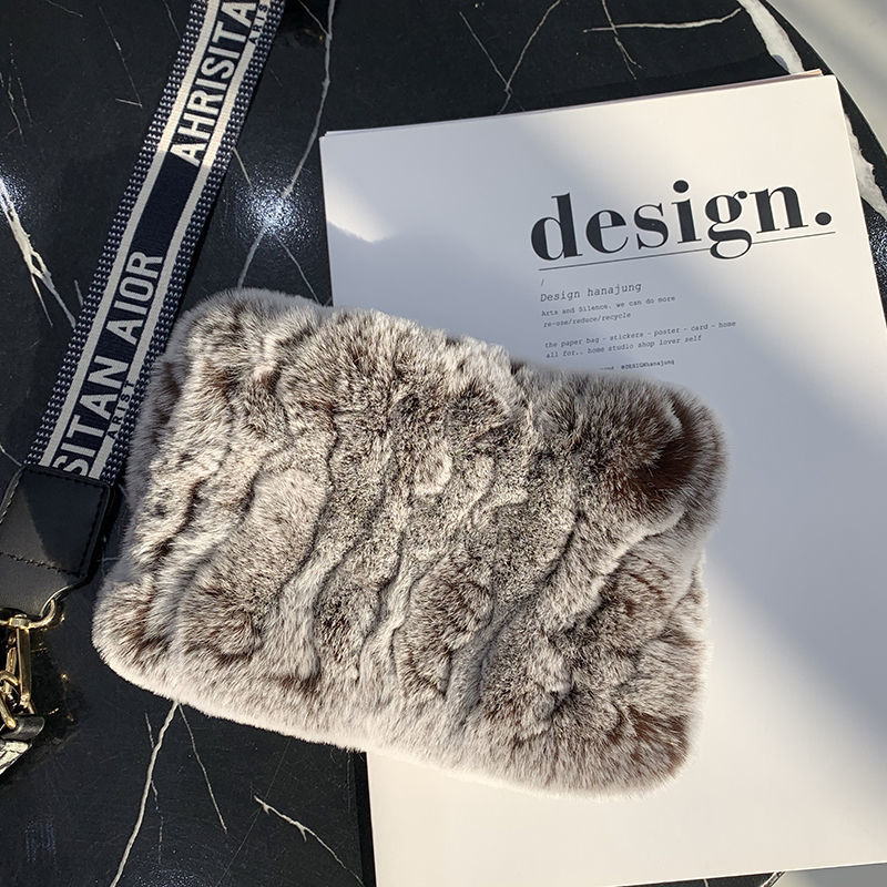 Rex Rabbit Fur Bandana Women's Winter Elastic Net Scarf Hair Band Wild Grass Plush Headband Children's Scarf