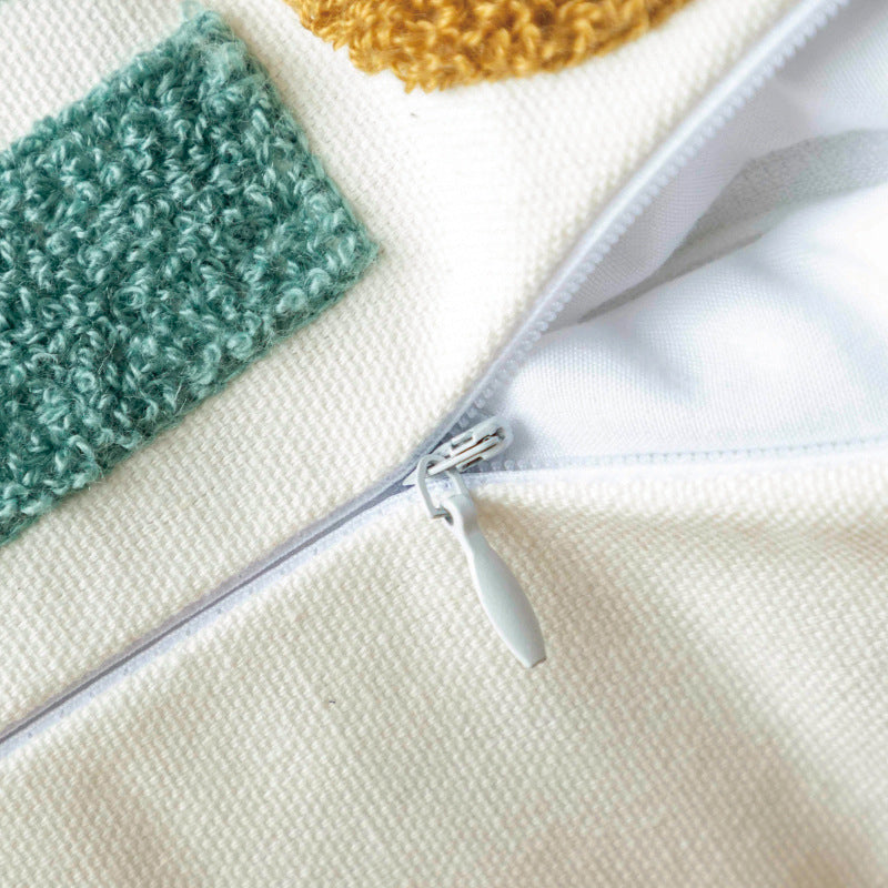 Coussin et taie d'oreiller en toile de coton