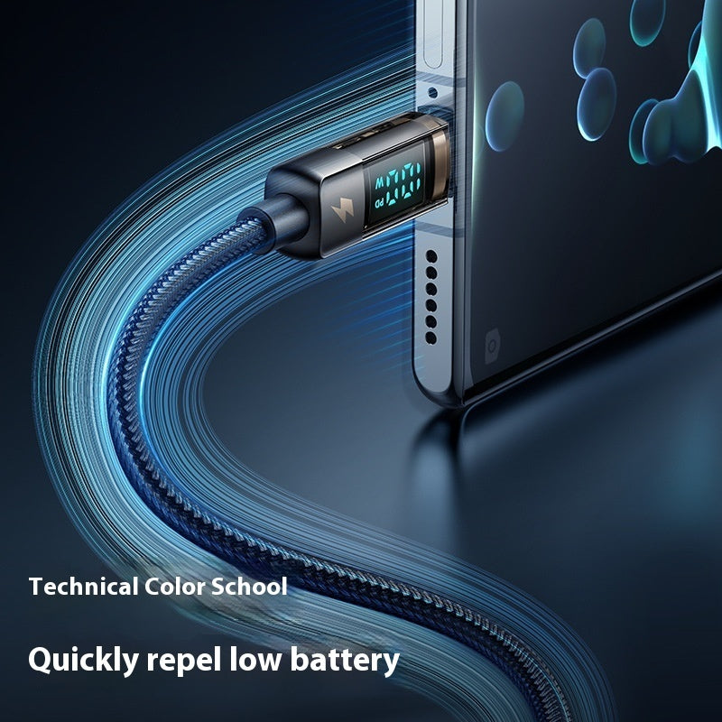 Câble de données intelligent Shadow Blue Series à affichage numérique et arrêt automatique de l'alimentation