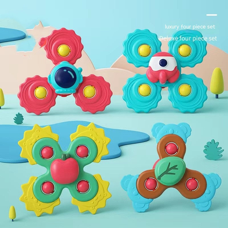 Bébé Ventouse Table Tournante Dessin Animé Enfants Toupie Jouet Anneau de Dentition Jouets Éducatifs