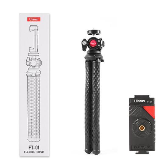 Ensemble trépied à pince pour téléphone portable Gimbal Black Octopus