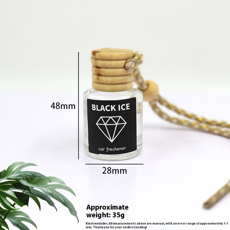 Auto Perfume Glass Bottle Car Aromatherapy Pendant Wood Aromatherapy
