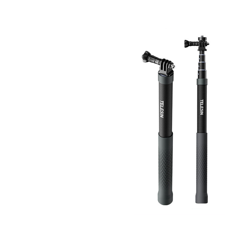 Perche à selfie en fibre de carbone Fit GoPro12 M, tige d'extension d'accessoires pour caméra panoramique Insta360