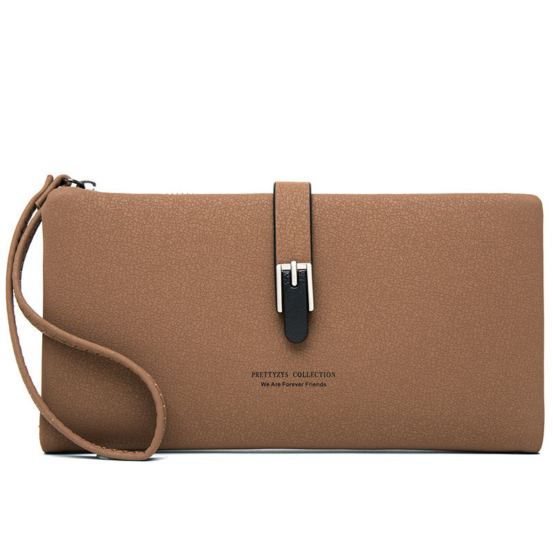 Portefeuille long pour femme, pochette simple