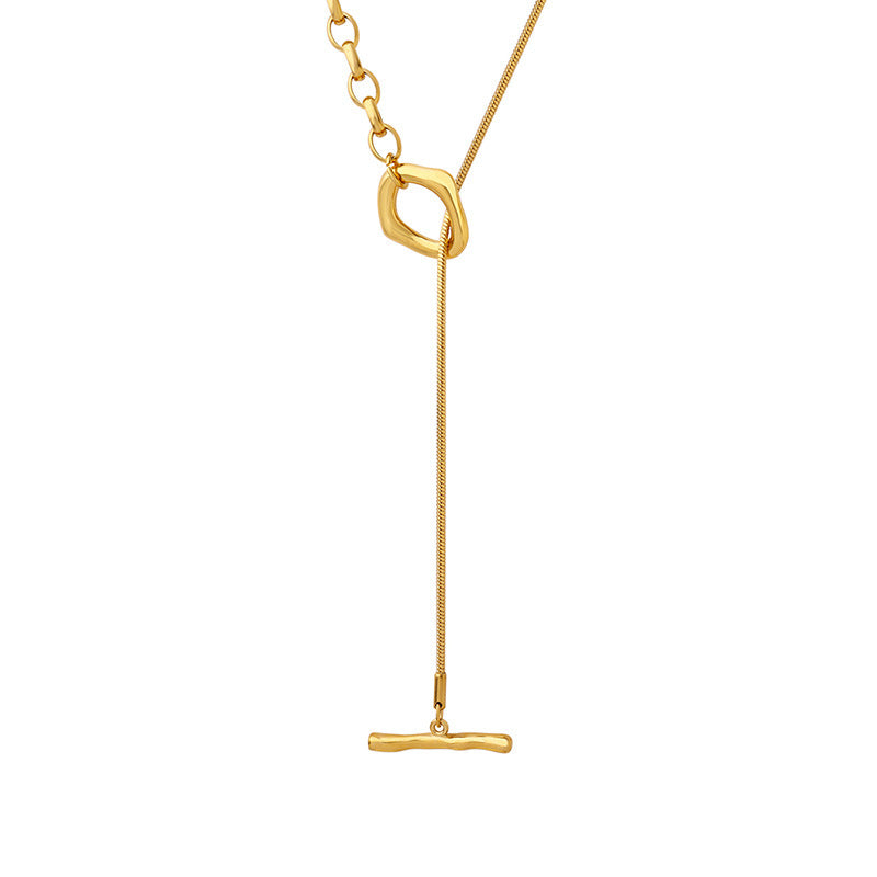 Women's Fashion OT Buckle Adjustable Length Chain